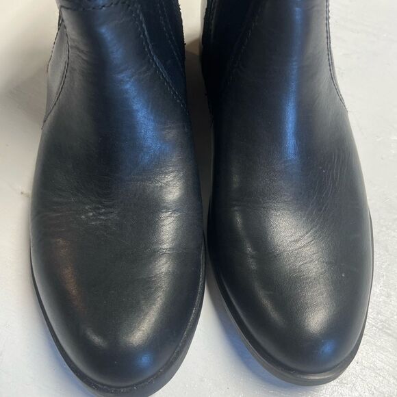 Aetrex Womens Kaitlyn Leather Round Toe Ankle Fashion Boots, Black, Size 36 - Picture 9 of 16